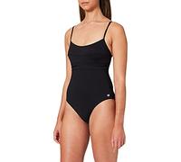 Haute pression A1001 - Maillot de bain une pièce - Uni - Femme - Noir,FR: 38 (Taille faricant: 38)