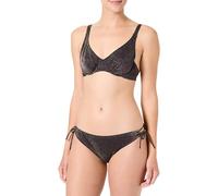 Haute pression Conjunto de Bikini con Armadura, Tejido Lurex Paillette, Negro, 38