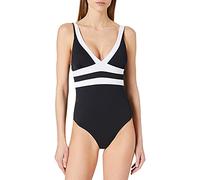 Haute pression N1011 Traje de baño de una Sola Pieza, Blanco y Negro, 40 para Mujer