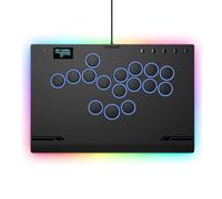 Haute42 - Palo de arcade sin palanca: Palo de arcada sin palanca de aluminio M Ultra con botón de bloqueo e iluminación RGB, controlador de arcade Street Fight para PC/PS3/PS4/Switch, interruptor de