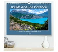 Hautes Alpes de Provence (hochwertiger Premium Wandkalender 2026 DIN A2 quer), Kunstdruck in Hochglanz: Beeindruckende Berge und glasklare Seen und trotzdem ist man in der Provence - die Hautes Alpes