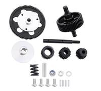 HAUTFENM 1/10 RC Crawler Metal Gearbox Conjunto con Engranaje de 87t y Piezas de actualización de piñón 20T compatibles con Modelos RC comunes