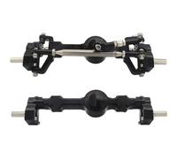 HAUTFENM 1/12 RC Car Metal Portal Axle Juego MN99S MN Piezas de actualización Delantera y Trasera compatibles con Varios Modelos(Black)