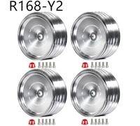 HAUTFENM 4 Piezas de 1.9 Pulgadas de madrigueras Retro de Metal de Metal para 1 10 Autos de rastreadores RC de 10 Escala compatibles con Varios Modelos como Gen8(R168-Y2)
