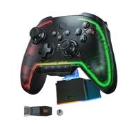 HAUTFENM BigBig Won Rainbow 2 Pro Wireless Game Controller Compatible con PC Switch Android con anti-curva disparador 2.4G Bluetooth GamePad(With Charger)