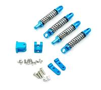 HAUTFENM D12 D42 Ampliar Amortiguador de Metal Dumperador Trasero para el automóvil RC con Asiento de Montaje se Adapta a Varios Modelos de 1 Escala de 10(4pcs Blue)