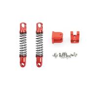 HAUTFENM D12 D42 Ampliar Amortiguador de Metal Dumperador Trasero para el automóvil RC con Asiento de Montaje se Adapta a Varios Modelos de 1 Escala de 10(2pcs Front Red)