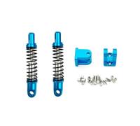 HAUTFENM D12 D42 Ampliar Amortiguador de Metal Dumperador Trasero para el automóvil RC con Asiento de Montaje se Adapta a Varios Modelos de 1 Escala de 10(2pcs Front Blue)