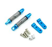 HAUTFENM D12 D42 Ampliar Amortiguador de Metal Dumperador Trasero para el automóvil RC con Asiento de Montaje se Adapta a Varios Modelos de 1 Escala de 10(2pcs Rear Blue)