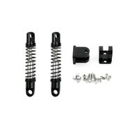 HAUTFENM D12 D42 Ampliar Amortiguador de Metal Dumperador Trasero para el automóvil RC con Asiento de Montaje se Adapta a Varios Modelos de 1 Escala de 10(2pcs Front Black)