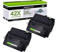 HAUTFENM Rendimiento de reemplazo de Cartucho de tóner Compatible para 42X Q5942X Q1338A Funciona con 4250 4250N 4250TN Impresoras(2PK)