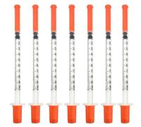 Hautllaif - Paquete de 50 jeringas de plástico de 1 ml con 31G 0.3x13mm, herramientas de medición de usos múltiples, accesorios de laboratorio, embalaje sellado individualmente (50 PIEZAS)