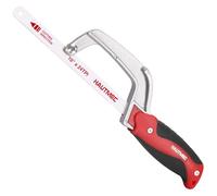 HAUTMEC Mini sierra para metales: marco de metal para sierra de mano compacto con hoja bimetálica HSS HT0035-PL
