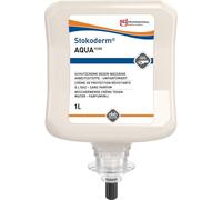 Hautschutzcreme Stokoderm Aqua PURE 1l unparfümier t weiß Kartusche Stoko