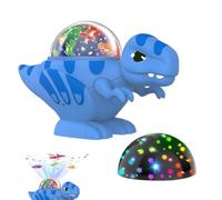 Hauwthg Proyector de luz nocturna para niños, 8 modos, decoración giratoria | Proyector de dinosaurio luz nocturna para dormitorio, sala de estar, coche, guardería, dormir, relajación, color azul