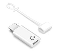 HAUXGOGO Adaptador de Audio USB C a Lightning, Conversor HiFi para Auriculares USB C Macho a Lightning Hembra, Compatible con iPhone/iPad Pro/Air/MacBook