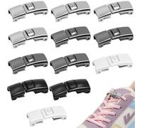 HavaCue 12 Piezas Cordones Hebillas 4 Colores Cordones Magneticos Zapatillas,Cordones Elasticos Niños,Cordones Sin Atar Adecuado Para Zapatillas Deportivas y Zapatos Casuales