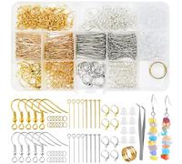HavaCue 1350 Piezas Ganchos para Pendientes, 925 Enganches Pendientes para Principiantes y Ddultos, Piezas para Hacer Pendientes para la Fabricación de Joyas la Reparación de Pulsera Collar DIY