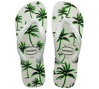 Havaianas Aloha, Sandalias Hombre, White/White/Green, 35/36