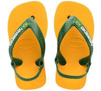 Havaianas Baby Brasil Logo II, Sandalias Unisex Bebé, Pop Yellow/Amazon, 21