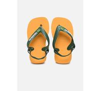 Sandalias de dedo Baby Brasil Logo II Niña Talla 22. Color Amarillo