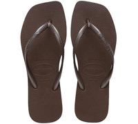 Havaianas - Brasil, Chanclas clásicas, cómodas y resistentes, homenaje a la Copa Mundial de 1998, correas con bandera de Brasil, suela antideslizante con rayas de Brasil, unisex adultos, marrón oscuro