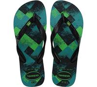 Havaianas Brasil Fresh, Sandalias Unisex Adulto, Black/Black/Leaf Green, 37/38