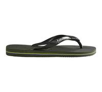 Havaianas - Brasil Logo, Chanclas Icónicas, Cómodas y Duraderas, Tiras con Bandera de Brasil y Suela Antideslizante con Franjas de Colores, Adultos Unisex