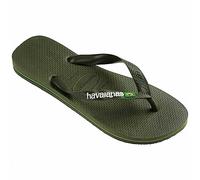 Havaianas - Brasil Logo, Chanclas Icónicas, Cómodas y Duraderas, Tiras con Bandera de Brasil y Suela Antideslizante con Franjas de Colores, Adultos Unisex