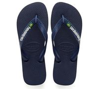 Havaianas - Brasil Logo, Chanclas Icónicas, Cómodas y Duraderas, Tiras con Bandera de Brasil y Suela Antideslizante con Franjas de Colores, Adultos Unisex
