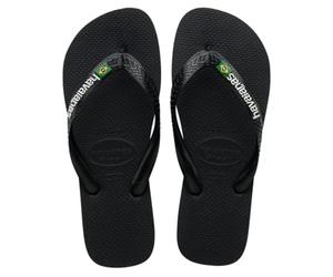 Havaianas - Brasil Logo, Chanclas Icónicas, Cómodas y Duraderas, Tiras con Bandera de Brasil y Suela Antideslizante con Franjas de Colores, Adultos Unisex