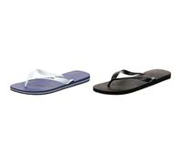 Havaianas Brasil Logo, Chanclas Unisex Adulto, Azul Navy Blue, 43/44 EU Top, Chanclas Unisex adulto, Negro, 43/44 EU