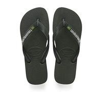 Havaianas Brasil Logo, Chanclas Unisex adulto, Green Olive, 35/36 EU