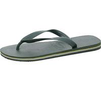 Havaianas Brasil Logo, Chanclas Unisex Adulto, Green Olive, 41/42 EU