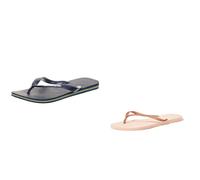 Havaianas Brasil Logo, Chanclas Unisex Adulto, Navy Blue, 37/38 EU Slim, Chanclas Mujer, Ballet Rose, 37/38 EU