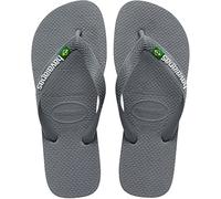 Havaianas Brasil Logo, Chanclas Unisex adulto, Steel Grey Steel Grey, 39/40 EU