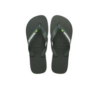 Chanclas Brazil Logo Hombre Talla 39/40. Color Verde