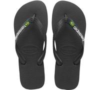 Havaianas Brasil Logo Flip Sandalias De Playa Para Niños Color Negro