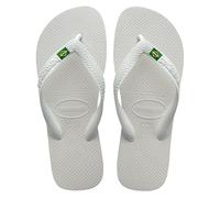 Havaianas Brasil Logo (Mini Me), Chanclas Unisex niños, Blanco, 31/32 EU