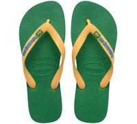 HAVAIANAS Chanclas Brasil Logo. Color verde/amarillo
