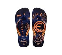 Havaianas Chanclas de dedos unisex para adultos de Marvel, Azul Marino Dorado, 33/34 EU