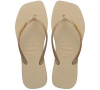 HAVAIANAS Chanclas HAV SQUARE SPARKLE. Color gris arena