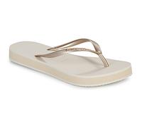 HAVAIANAS Chanclas de cuña Slim Flatform. Color beige
