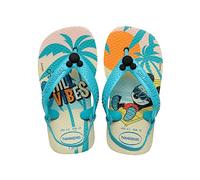 Havaianas Disney Classics II, Chanclas, para Unisex bebé, Paja Beige / Azul, 20 EU