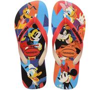 Havaianas - Disney Stylish, Chanclas Cómodas, Ligeras y Resistentes, Diseños de Disney y Pixar, Tiras Anchas, Adultos Unisex