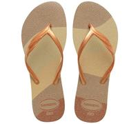 Havaianas - Fantasia Gloss, Chanclas Cómodas, Minimalistas y Versátiles, con Toques Brillantes, Mujer, Beige, 39/40 EU