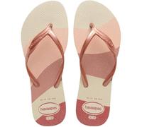 Havaianas - Fantasia Gloss, Chanclas Cómodas, Minimalistas y Versátiles, con Toques Brillantes, Mujer, Buttercream, 39/40 EU