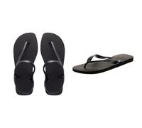 Havaianas Flash Urban, Sandalias Mujer, Negro, 37/38 EU Top, Chanclas Unisex adulto, Black 4000029 0090, 37/38 EU
