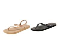 Havaianas Flash Urban, Sandalias Mujer, Rose Gold, 37/38 EU Top, Chanclas Unisex adulto, Black 4000029 0090, 37/38 EU