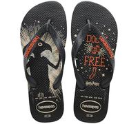 Havaianas - Harry Potter, Chanclas Cómodas, Duraderas y Ligeras, Suela con Elementos Icónicos, Adultos Unisex, New Graffit Graffit Metalic, 37/38 EU